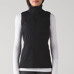 Lululemon down vest for running or puffer coat.